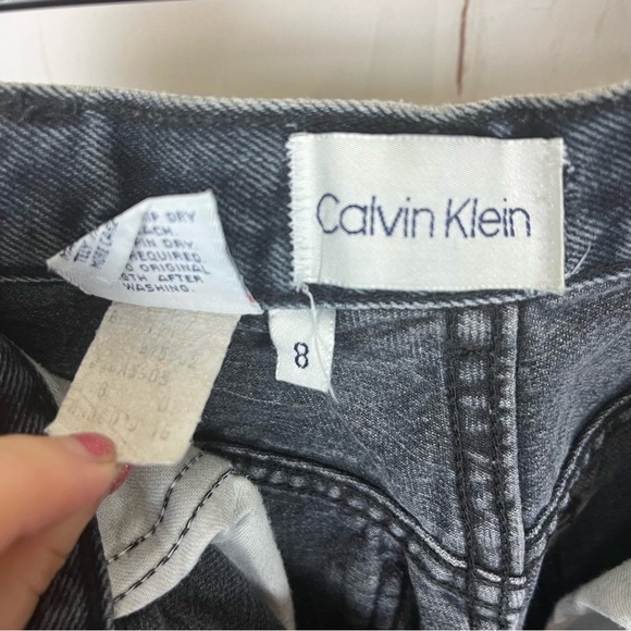Vintage 90s Calvin Klein women’s jeans black size 8 - Picture 6 of 10